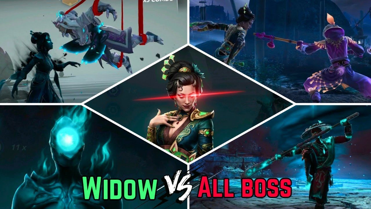 Finally Widow meets Boss Emperor 😨 Story Mode ~ Widow Vs All Dynasty Bosses || Shadow Fight 4 Arena