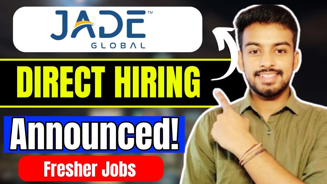 Jade Global, Deloitte, Capgemini Biggest Hiring | OFF Campus Drive Fpr 2026, 2025, 2024, 2023 Batch