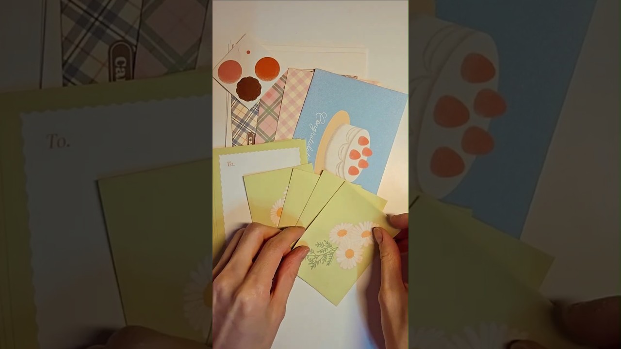 🌈다이소🌈편지세트 stationery haul unboxing asmr🕰빈티지다꾸🕰journaling sticker collage