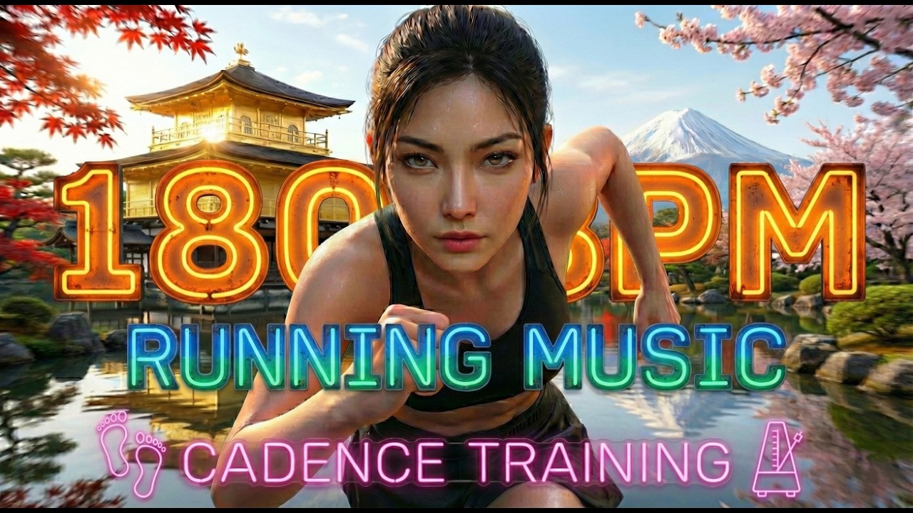 180 BPM Running Music 🏃‍♂️ | 60 Min Cadence Training ｜ Built-in Metronome Workout Motivation