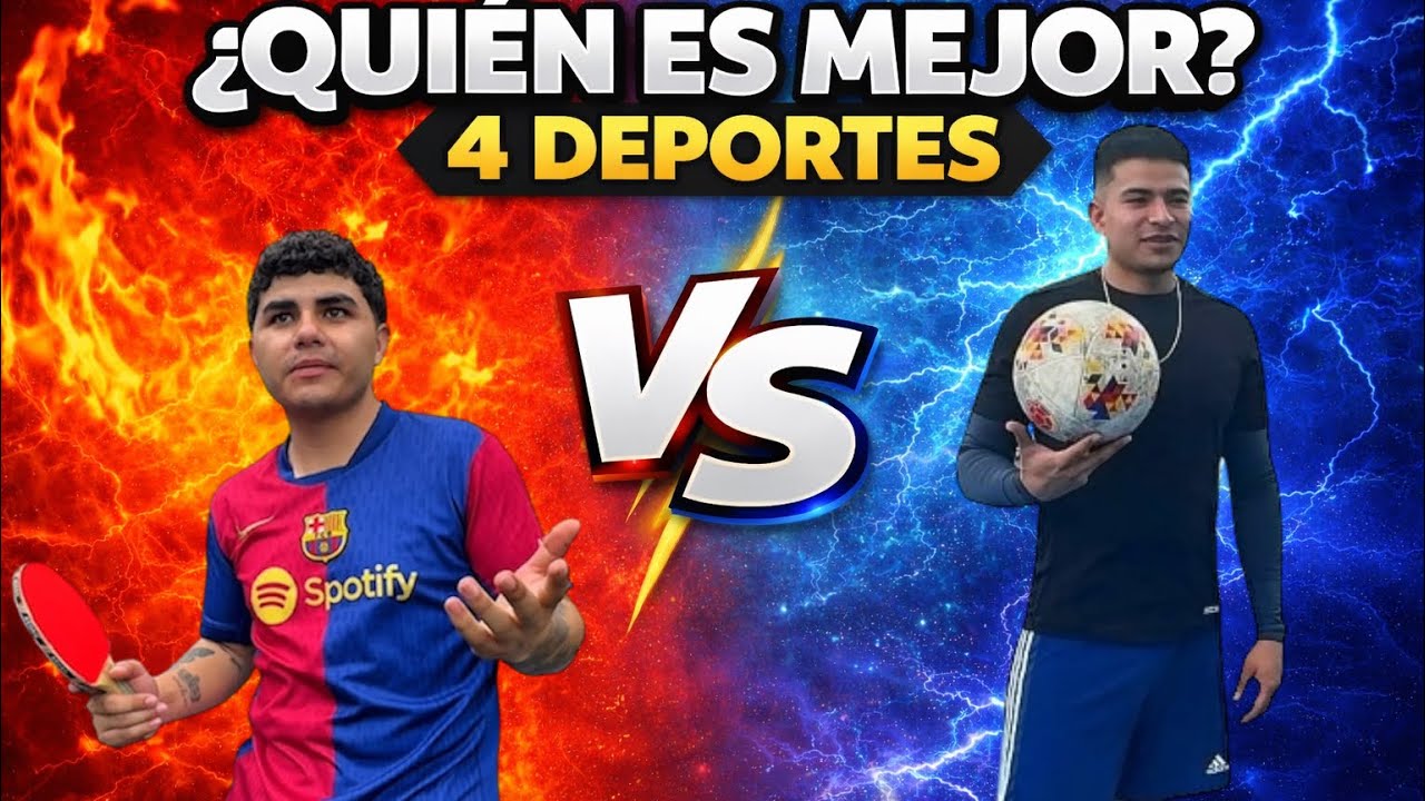 Nos RETAMOS en 4 DEPORTES | ¿QUIÉN ES EL MEJOR? 