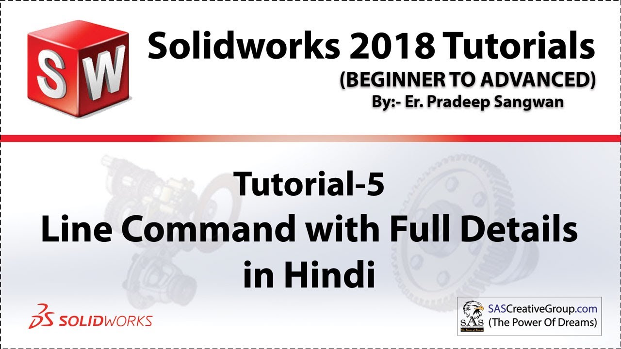Solidworks Tutorial 5: Line Command with Full Details | Hindi & Urdu | #Solidworks Course in Hindi