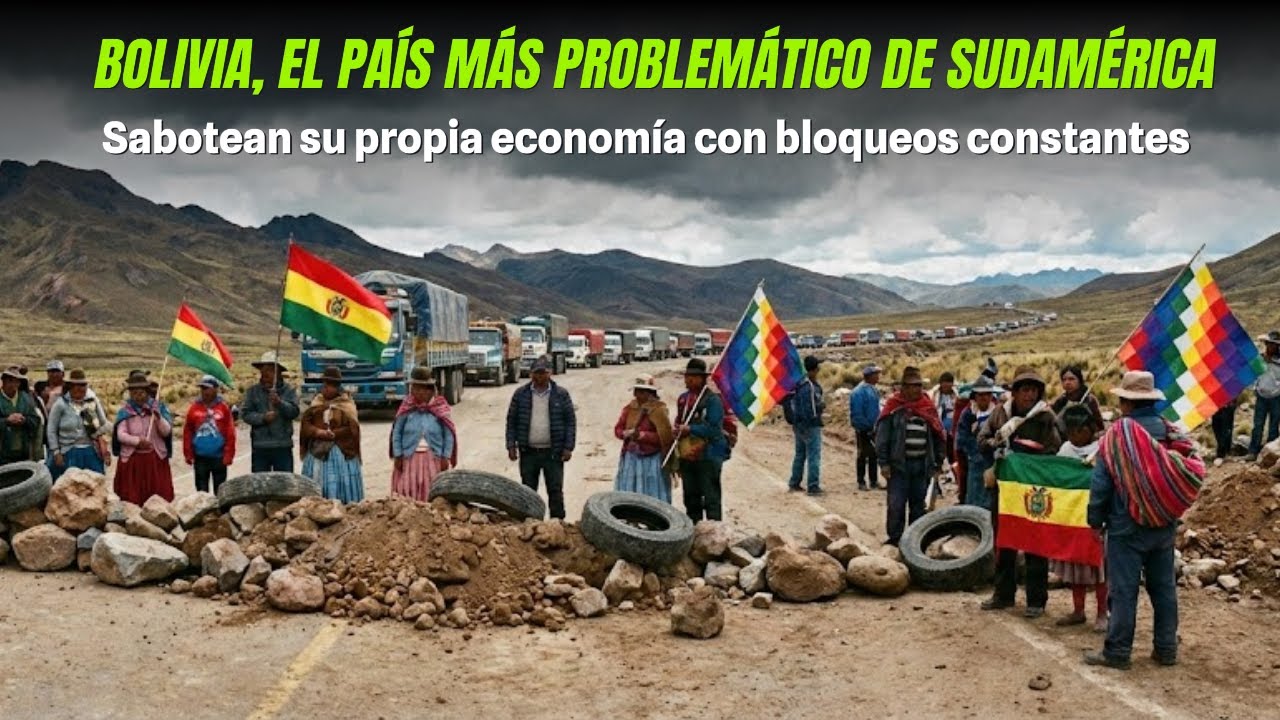 BOLIVIA, EL PAÍS MÁS PROBLEMÁTICO de Sudamérica, Sabotean su propia economía con bloqueos constantes