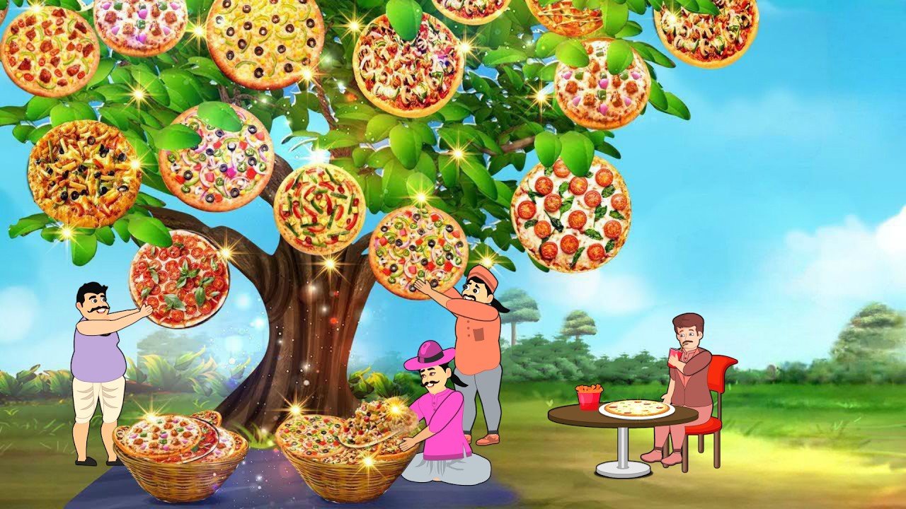 Pizza Tree | Pashto Cartoon Kahani | Khan And Sultan Story