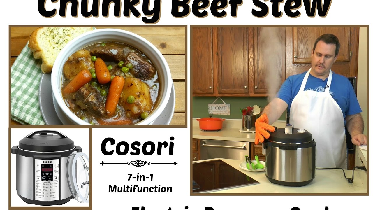 How to Make Chunky Beef Stew ~ Cosori Electric Pressure Cooker ~ Amy Learns to Cook