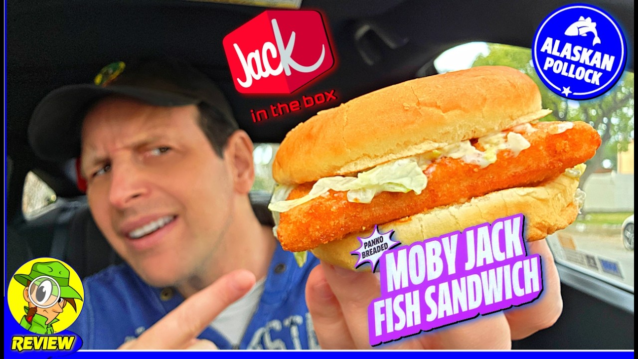 Jack In The Box® Moby Jack Fish Sandwich Review 🃏🐟🥪 What's The Deal?! 🤔 Peep THIS Out! 🕵️‍♂️