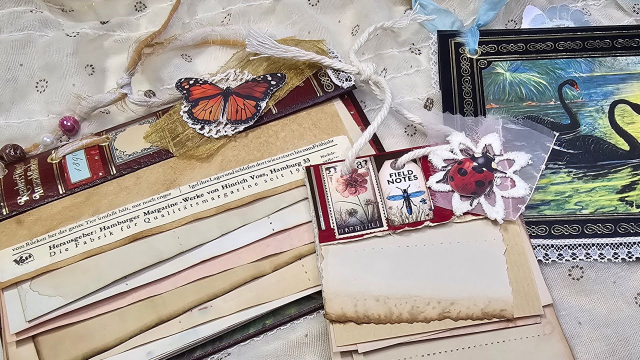 Altered Bookcover - Notizbuch Abreißblock aus altem Buchcover - Einfache Upcycling Idee 