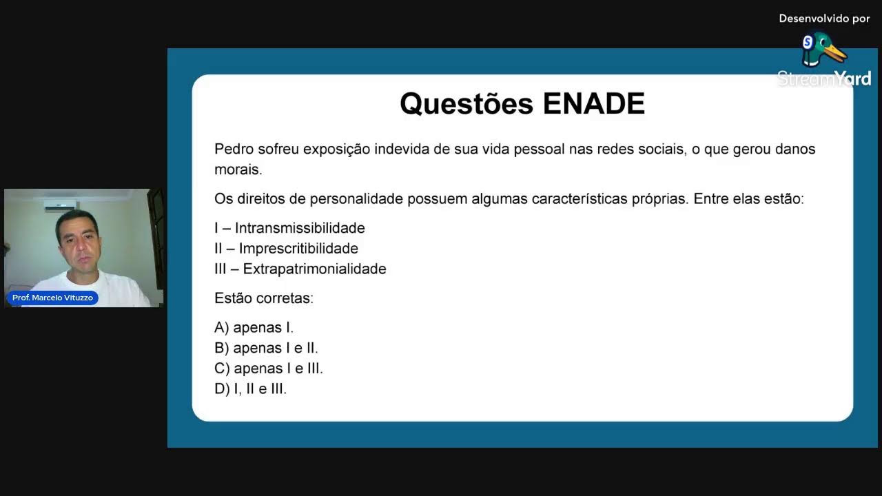 1º EV - Institutos Essenciais de Direito Civil