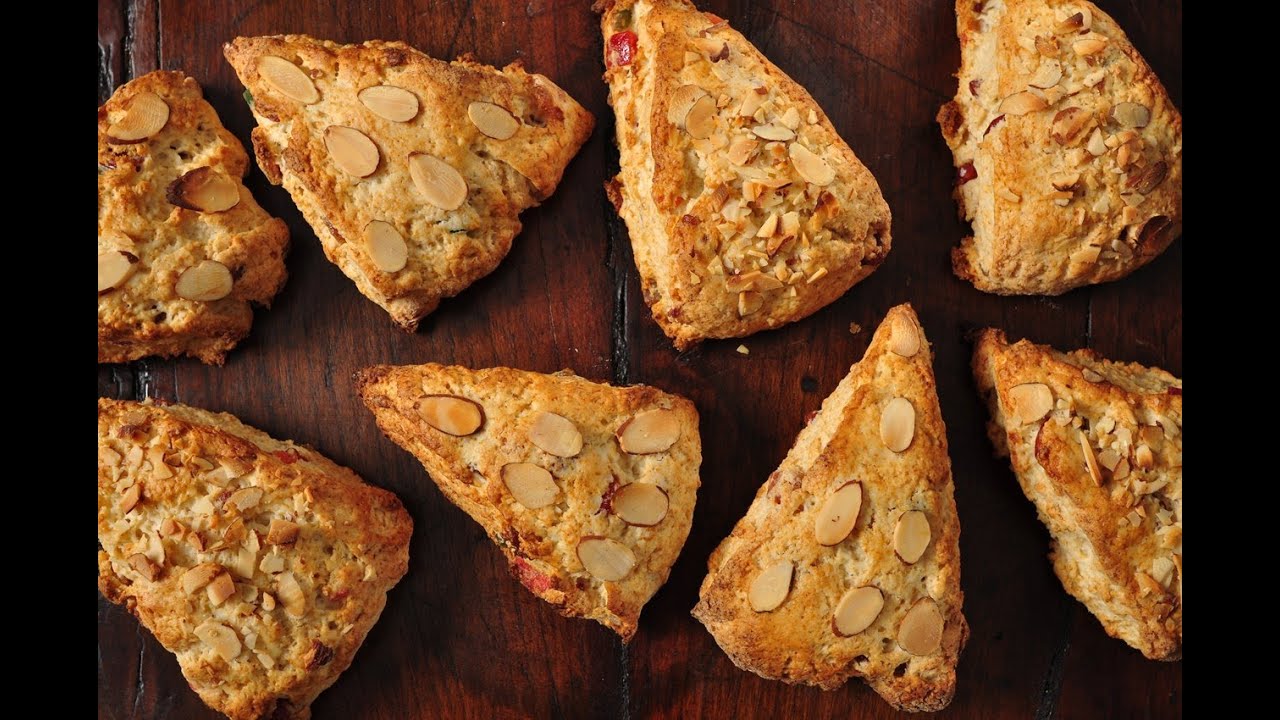 Cranberry Scones Recipe Demonstration - Joyofbaking.com