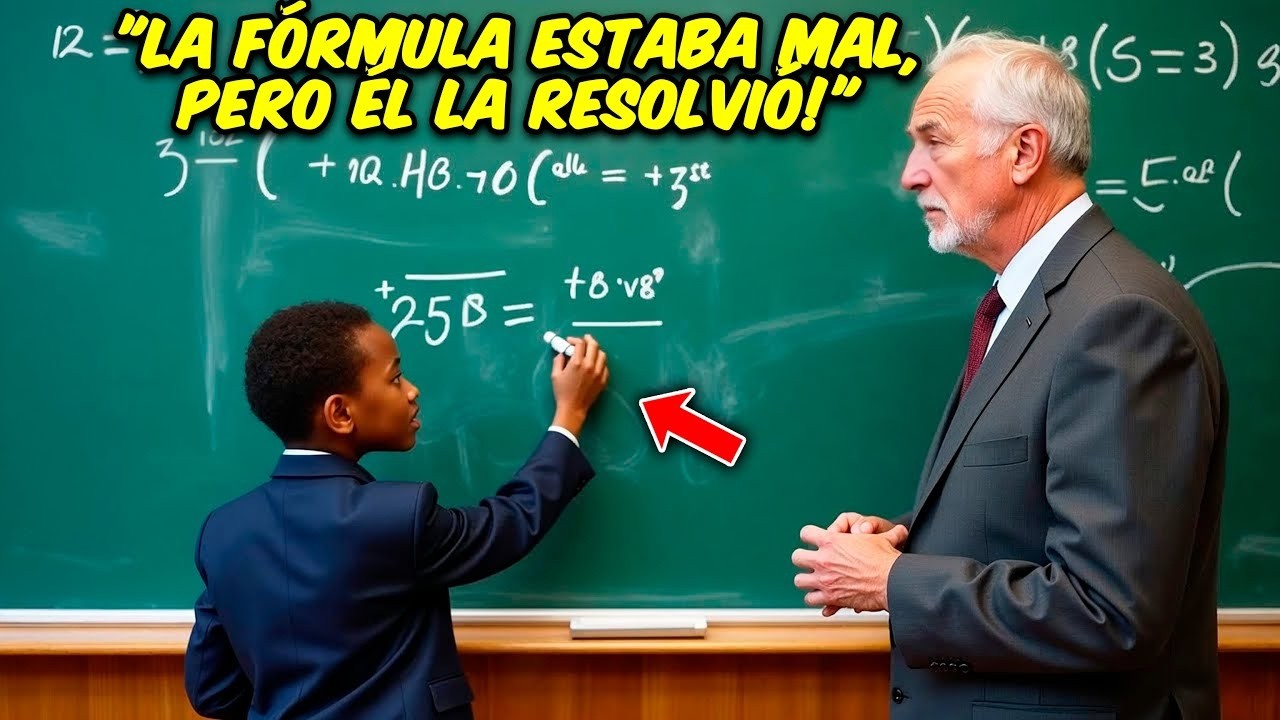 Profesor De Matemáticas Puso Una Ecuación Mal Para Probarlo — El Estudiante Negro Era Un Genio