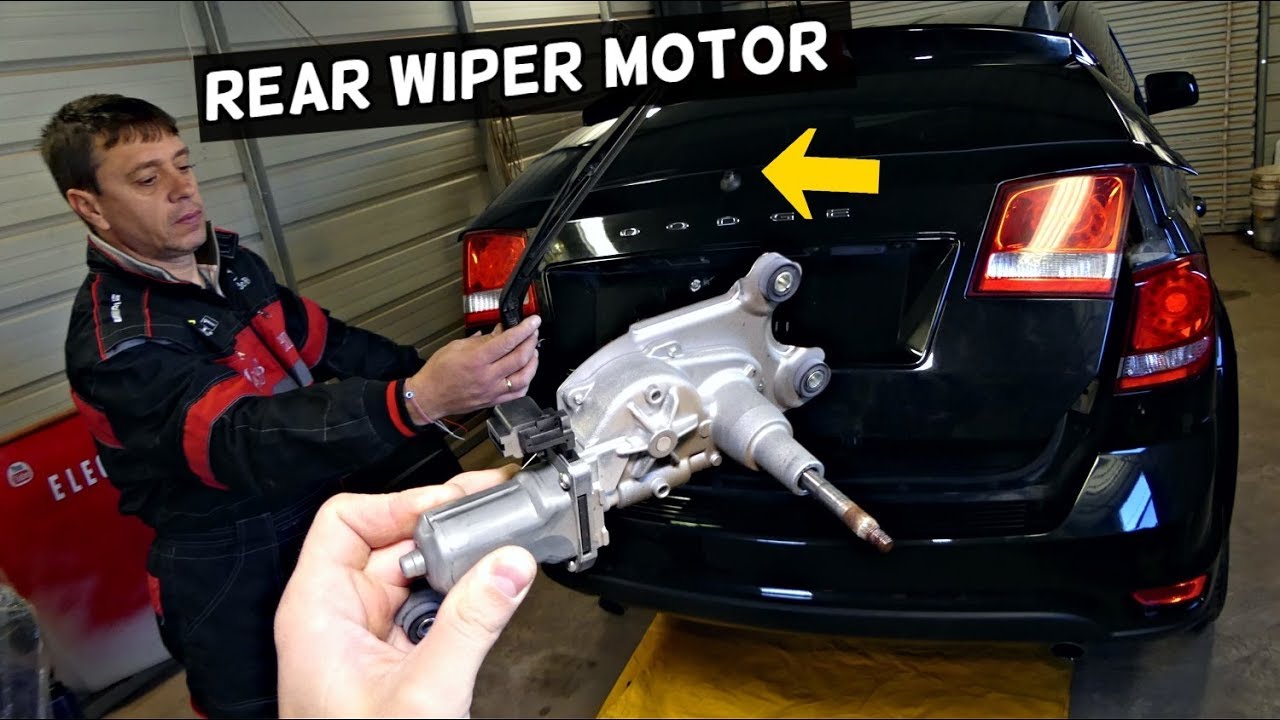 HOW TO REMOVE AND REPLACE REAR WIPER MOTOR DODGE JOURNEY | FIAT FREEMONT