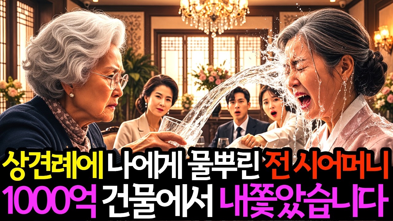 상견례에서 나에게 물뿌린 전 시어머니 천억 건물에서 내쫓았습니다.