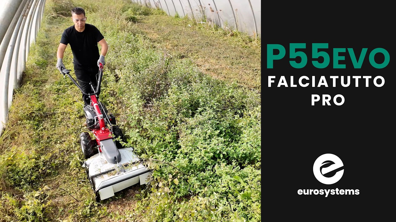 Falciatutto - Deck mower PRO P55EVO | EUROSYSTEMS #sfalcio #serra #orticultura #madeinitaly