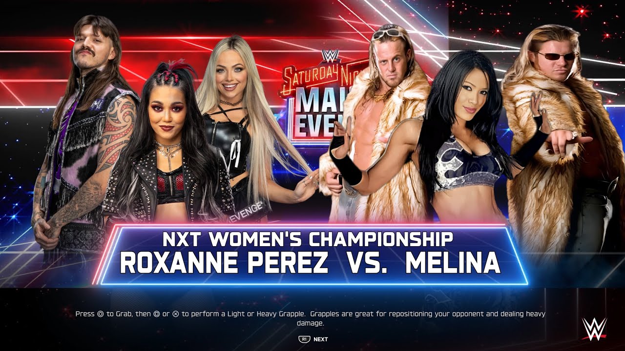 WWE 2K25 - Roxanne Perez vs Melina - Smackdown - PS5 Gameplay