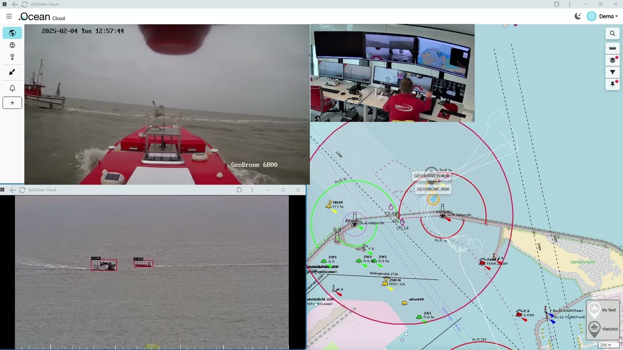 Maritime intrusion detection & USV  interception - demo1