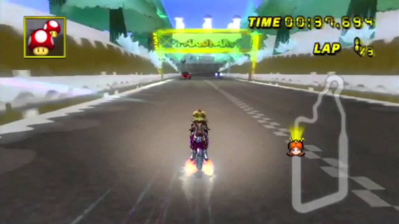 [MKWII] Texture Hack: Winter Moonview Highway