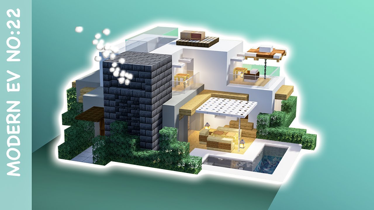 Minecraft Modern Ev Yapımı No:22