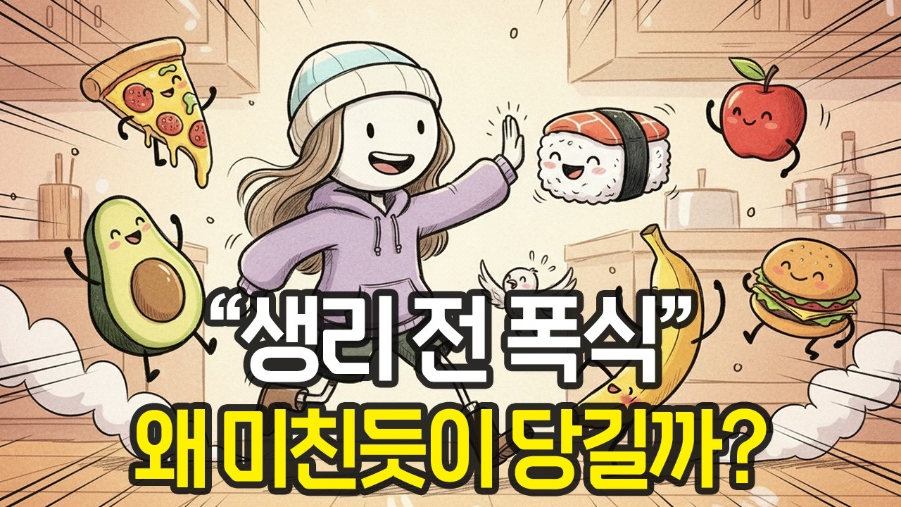 왜 생리 전 폭식을 할까? 엽떡과 마라탕이 미친 듯이 당기는 진짜 이유