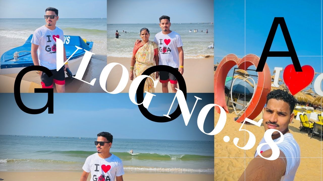 Calangute Beach Goa🌊||Goa with आयव 🌴🥥🫶🏻||VLOG NO .58
