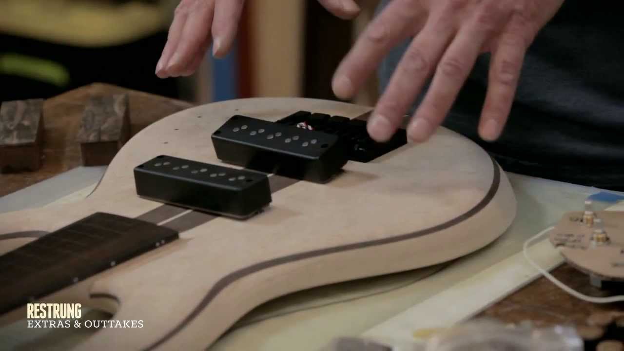 How to Build a Bass Guitar - Step #12 - Pickups, Bridge and Tuners