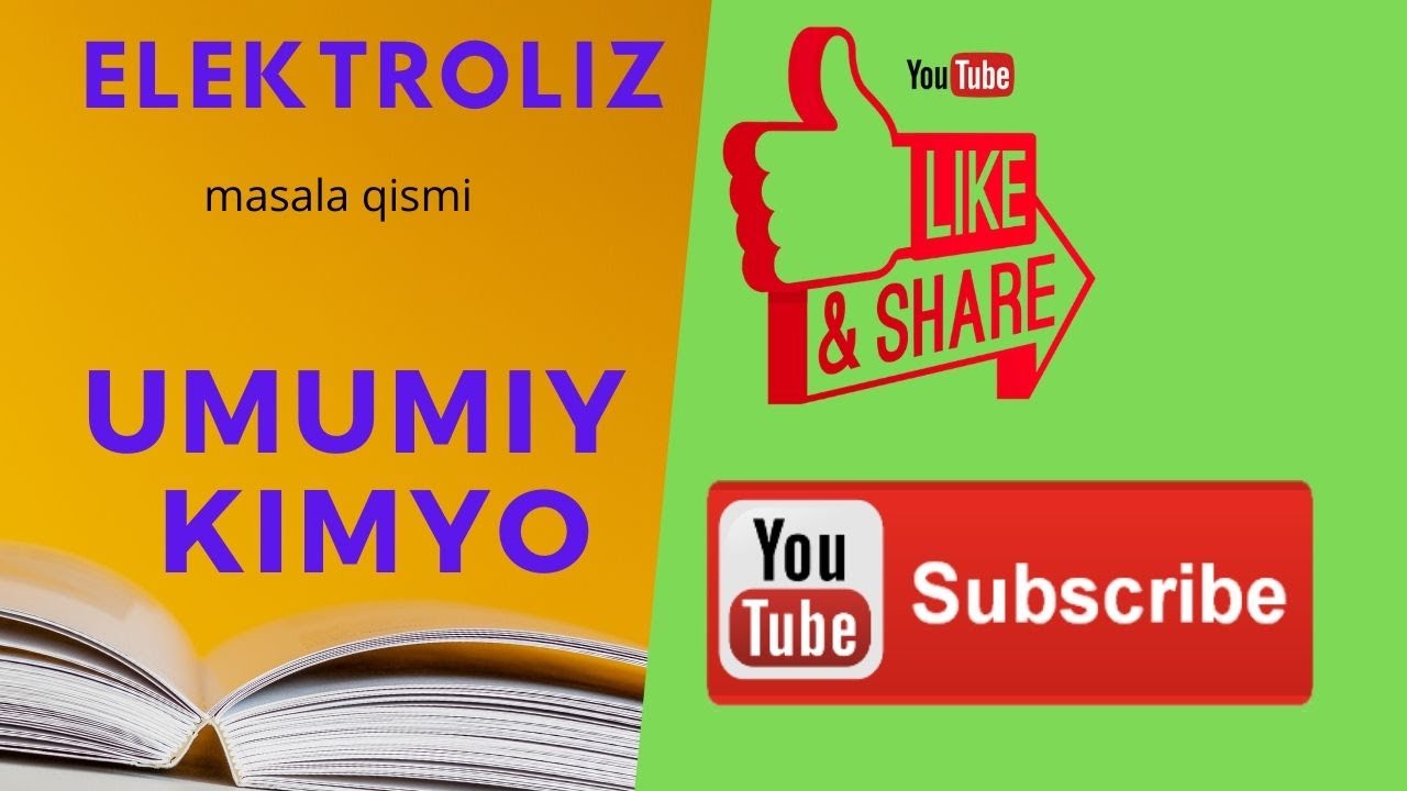 Elektroliz masalalar qismi