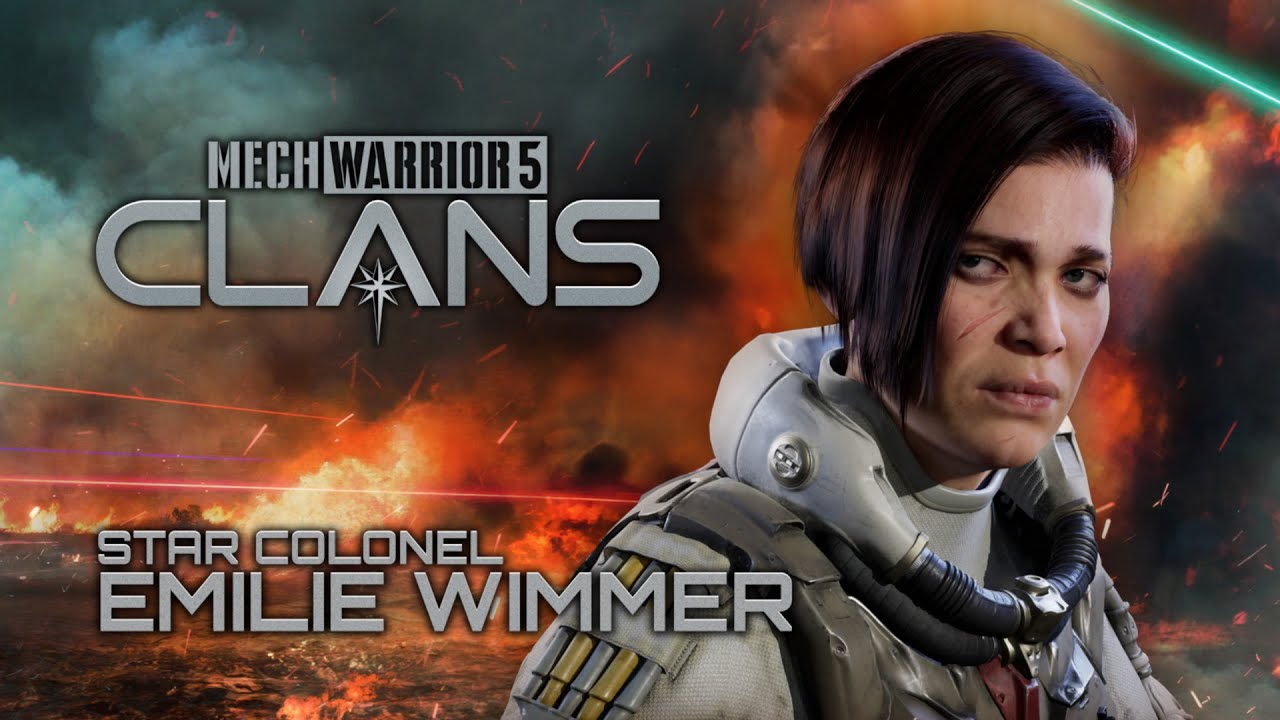 MechWarrior 5: CLANS - Видеоролик о персонаже - Звездный полковник Эмили Виммер