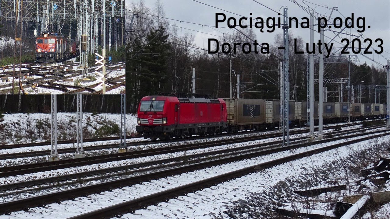 Pociągi na p. odg. Dorota - Luty 2023