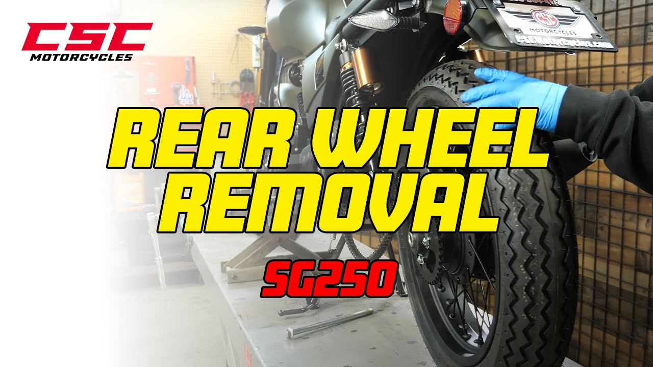 SG250 - Rear Wheel Removal