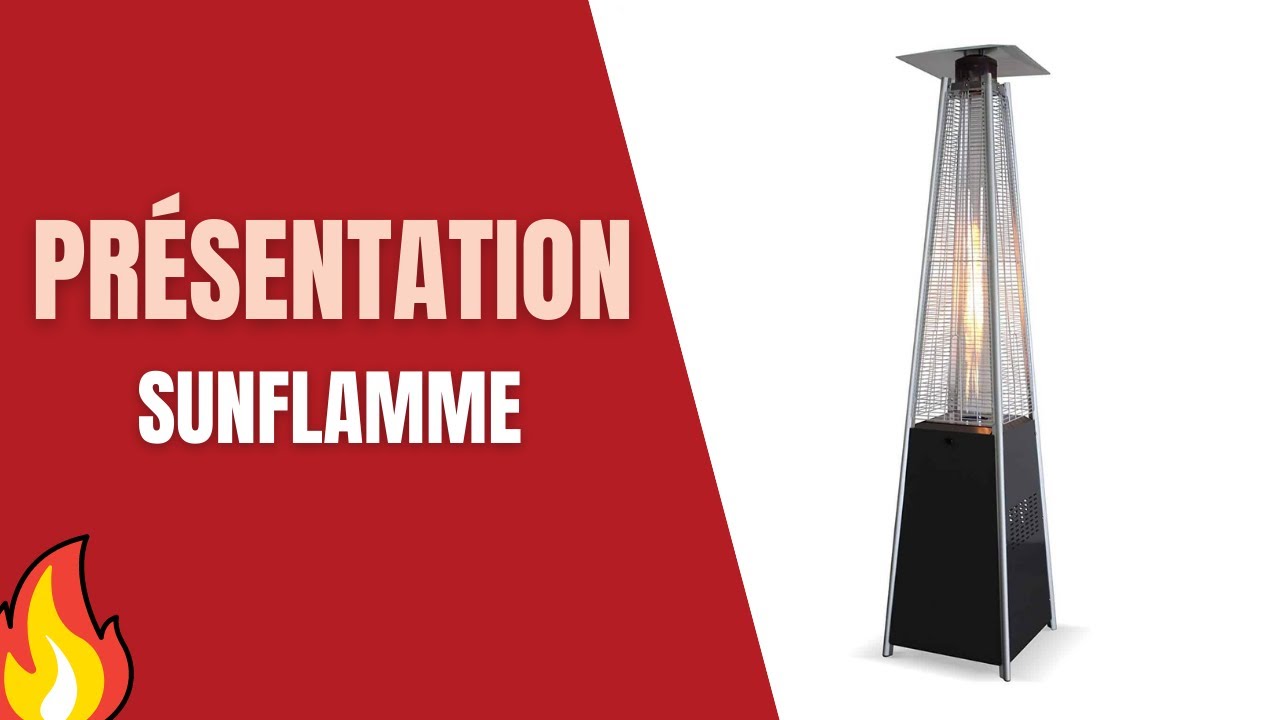 Parasol chauffant pyramide Sun Flamme Fargau