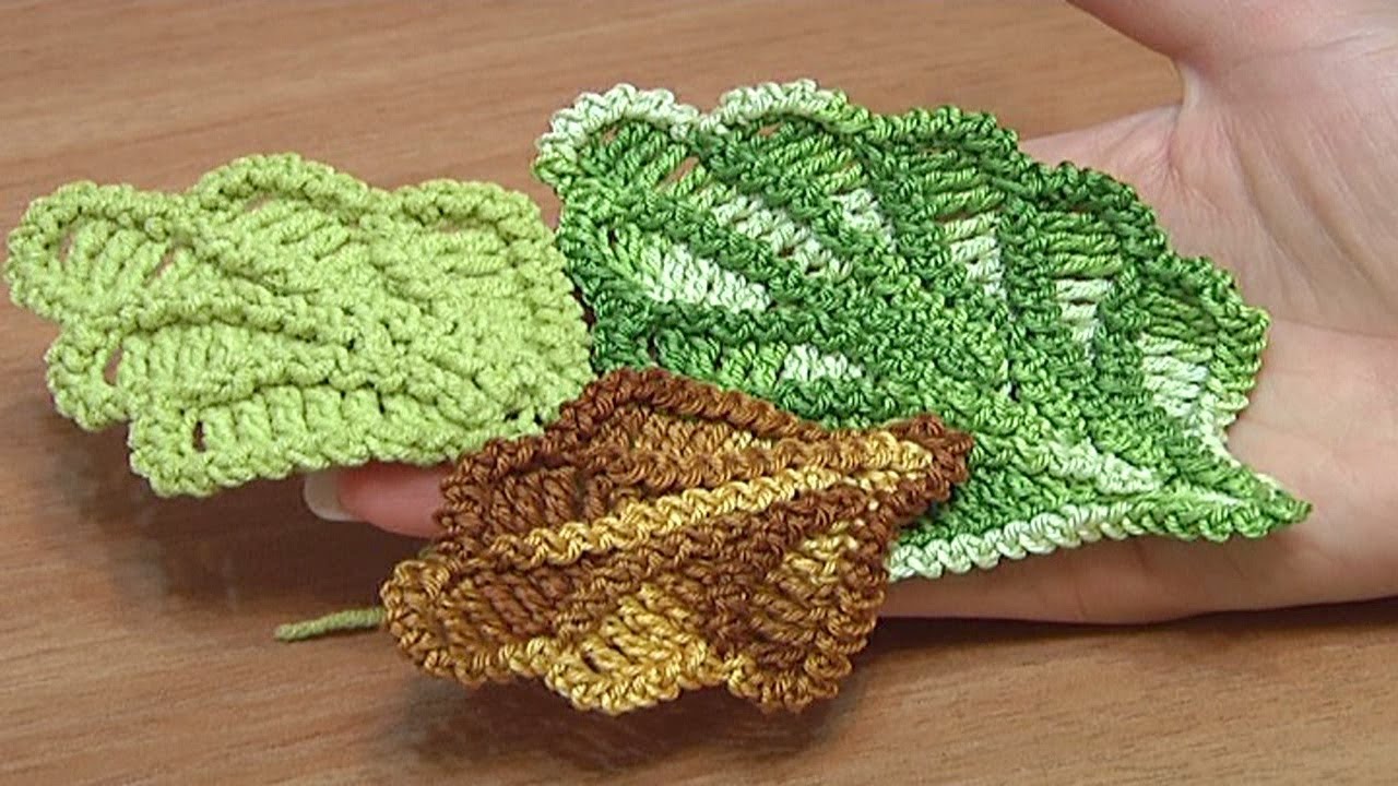 How to Crochet Oak Leaf Step-by-step