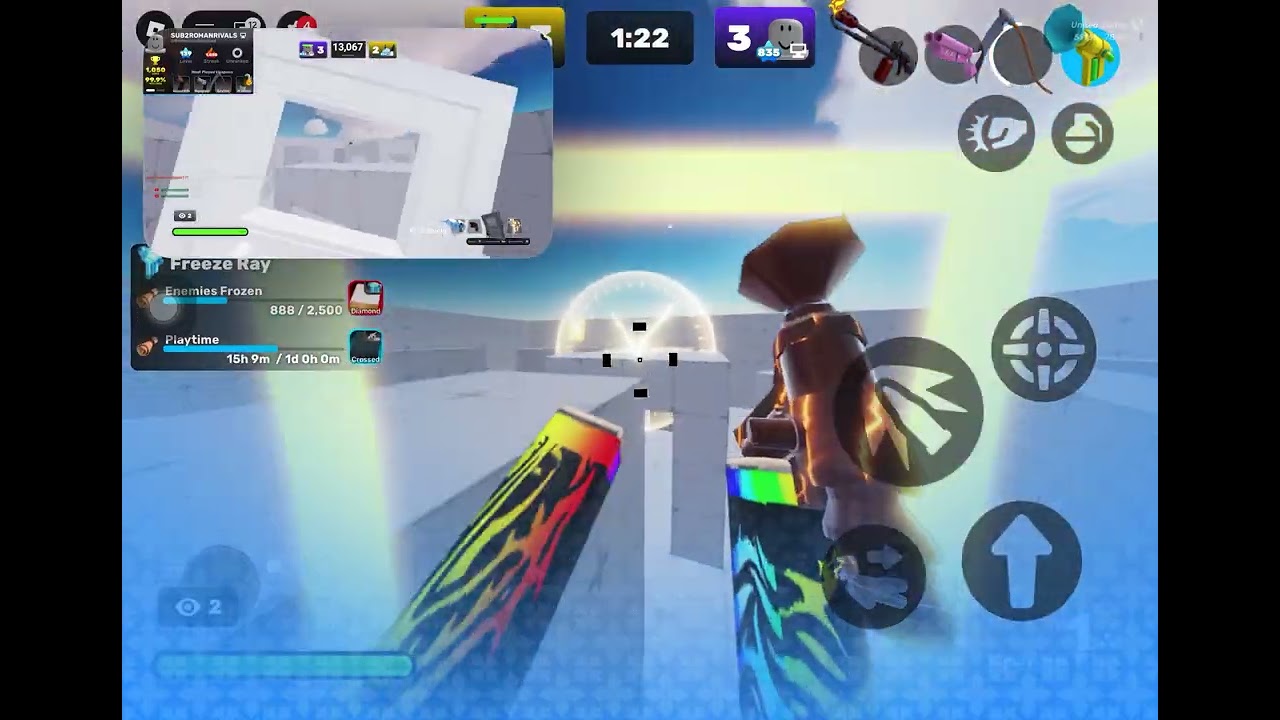 1v1ing Roman. I almost won