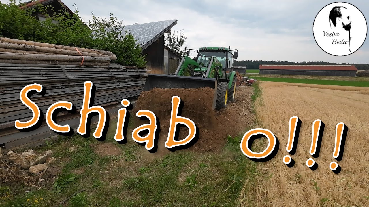 Trockenmauer Weg planieren