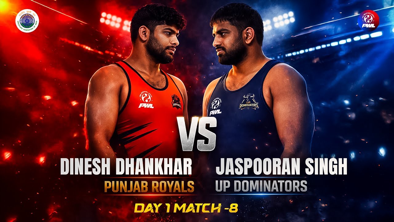 Jaspooran Singh vs Dinesh Dhankhar | Day 1 Match 8 | Men’s 125 KG | Dinesh Dhankhar Wins | PWL 2026