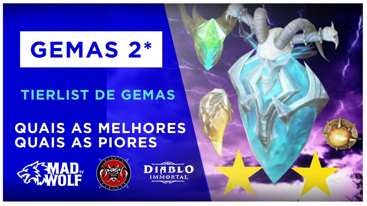 Tierlist de Gemas Lendárias 2 estrelas 2025