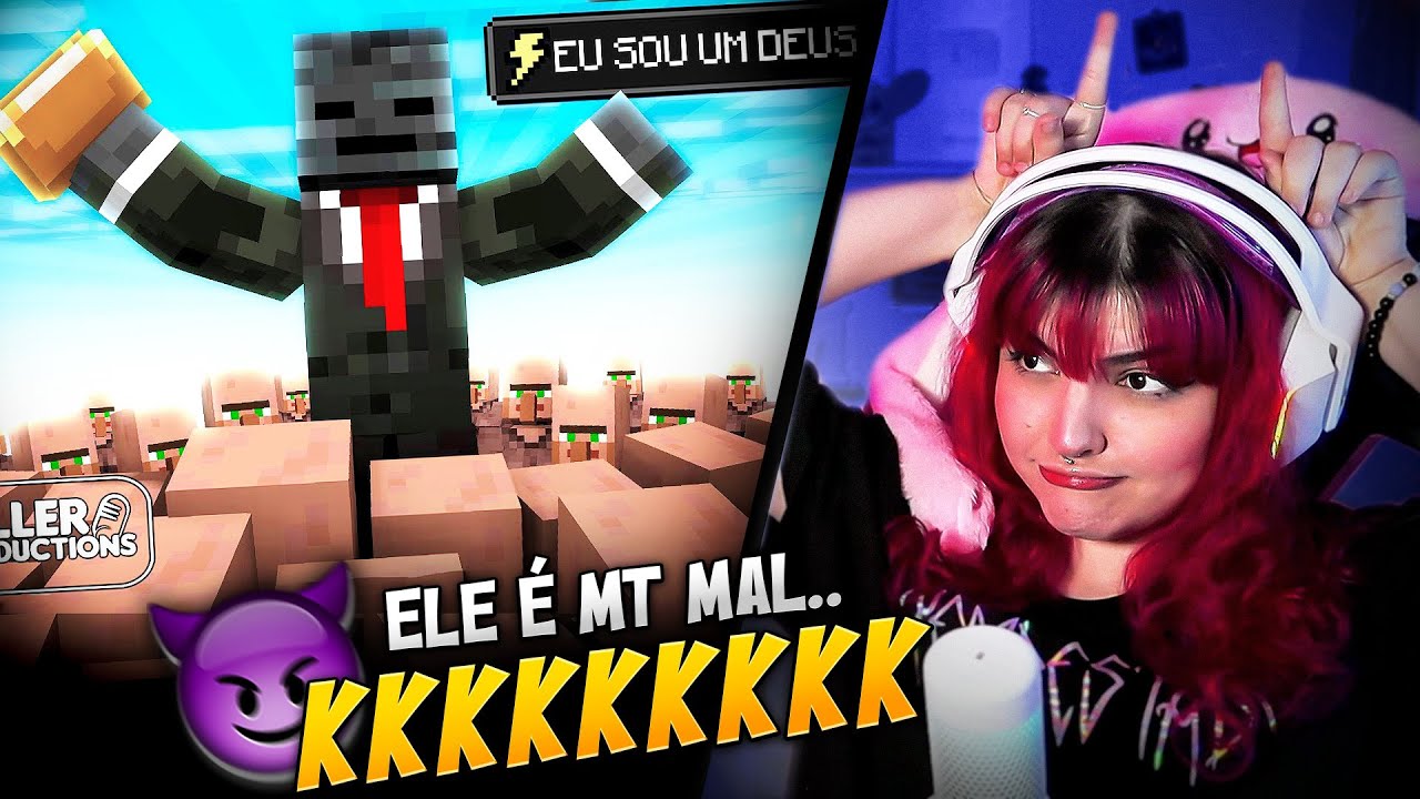 CONHECENDO GROXMC: EU FIZ 10.000 ALDEÕES TRABALHAREM PARA MIM NO MINECRAFT l GROXMC!!😱