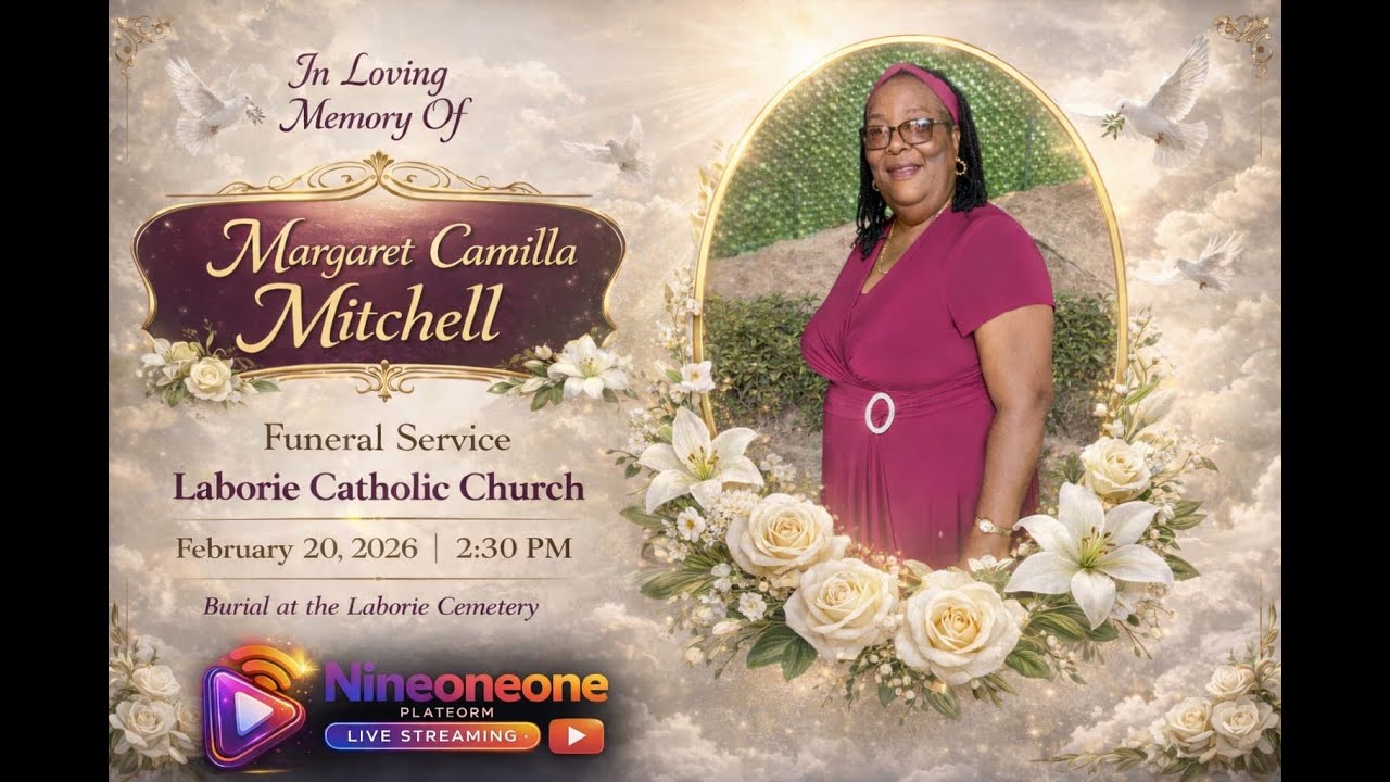 FUNERAL SERVICE  OF  MARGARET CAMILLA MITCHEL