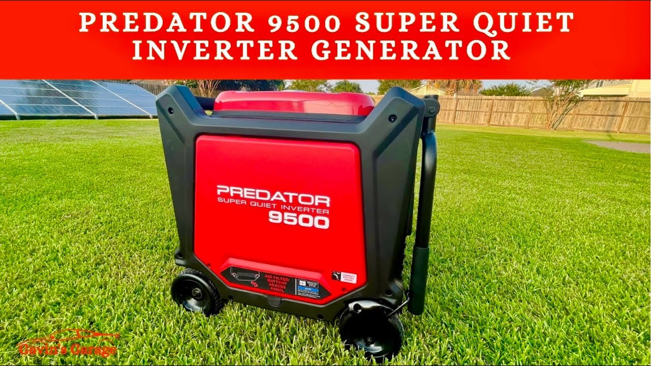 Harbor Freight PREDATOR 9500W SUPER-QUIET INVERTER 120/240 Watt Inverter Generator Review and Setup