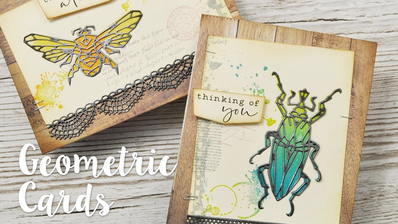 How to Make Geo Insect Cards - Sizzix