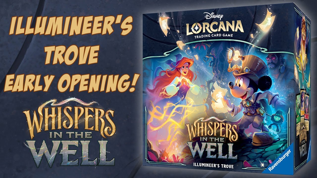 EPIC and LEGENDARY Disney Lorcana WHISPERS IN THE WELL Illumineer's Trove UNBOXING! Early Opening!