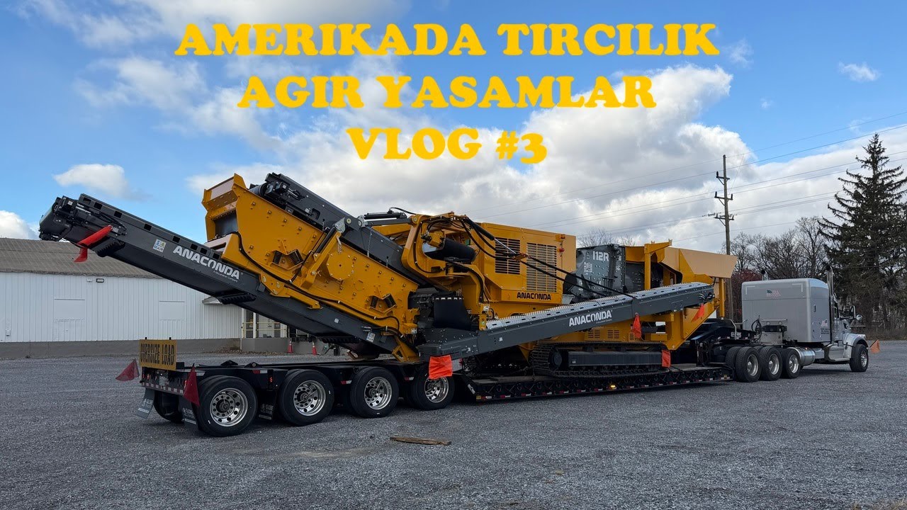 50 TON YUK! 75 TON TOPLAM AGIRLIK! | AMERIKADA AGIR NAKLIYAT | Vlog #3
