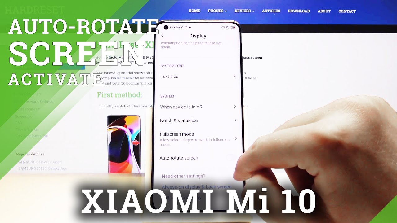How to Enable Auto Rotate in Xiaomi Mi 10 – Screen Auto-Rotation