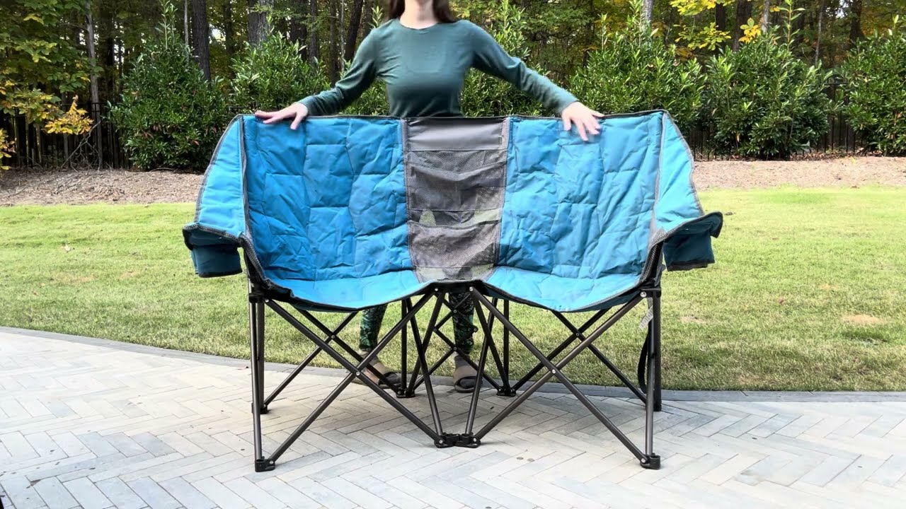 SUNNYFEEL Portable Camping Chair – Perfect for Couples & Families! 