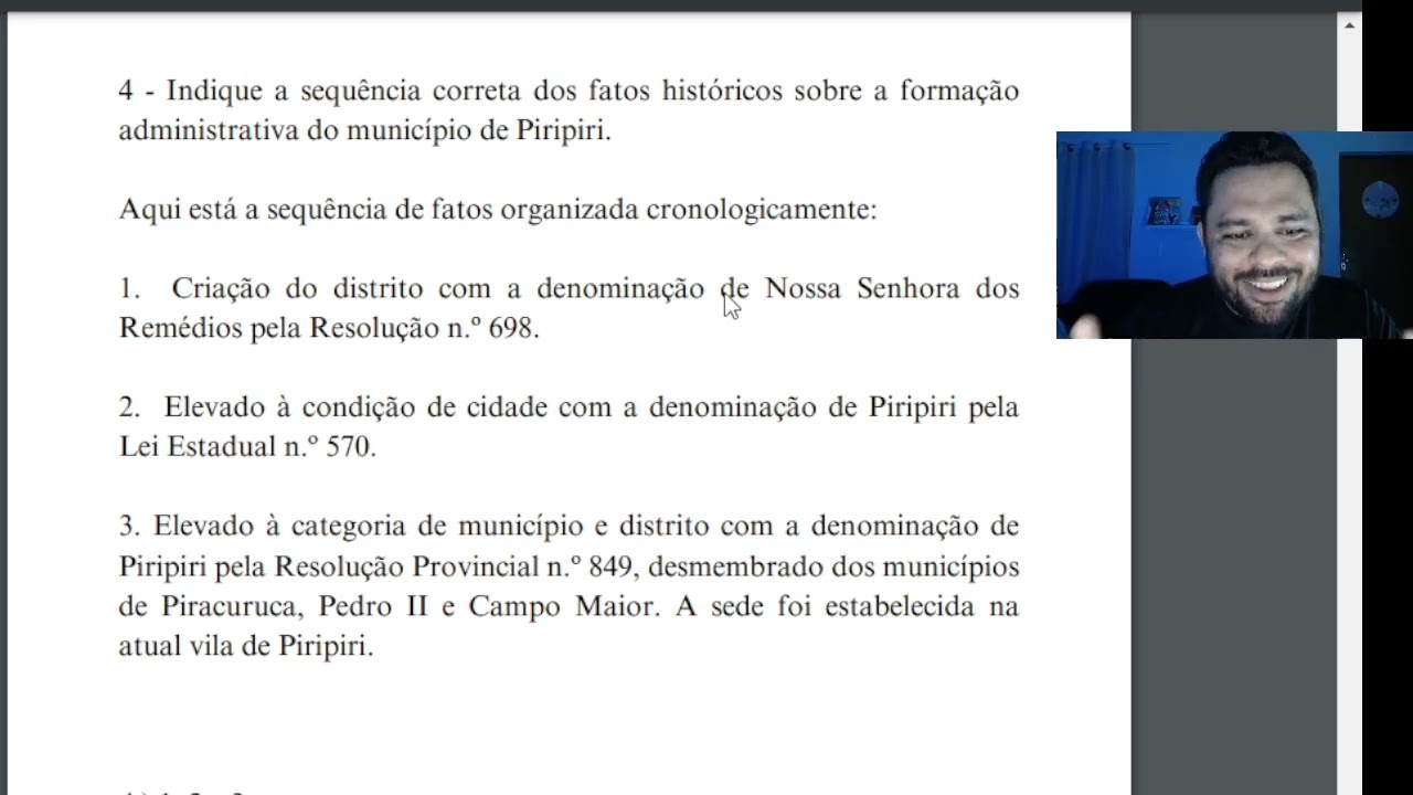 REVISÃO - CONCURSO PIRIPIRI (PI) - PROFESSOR DANIEL RENÊ