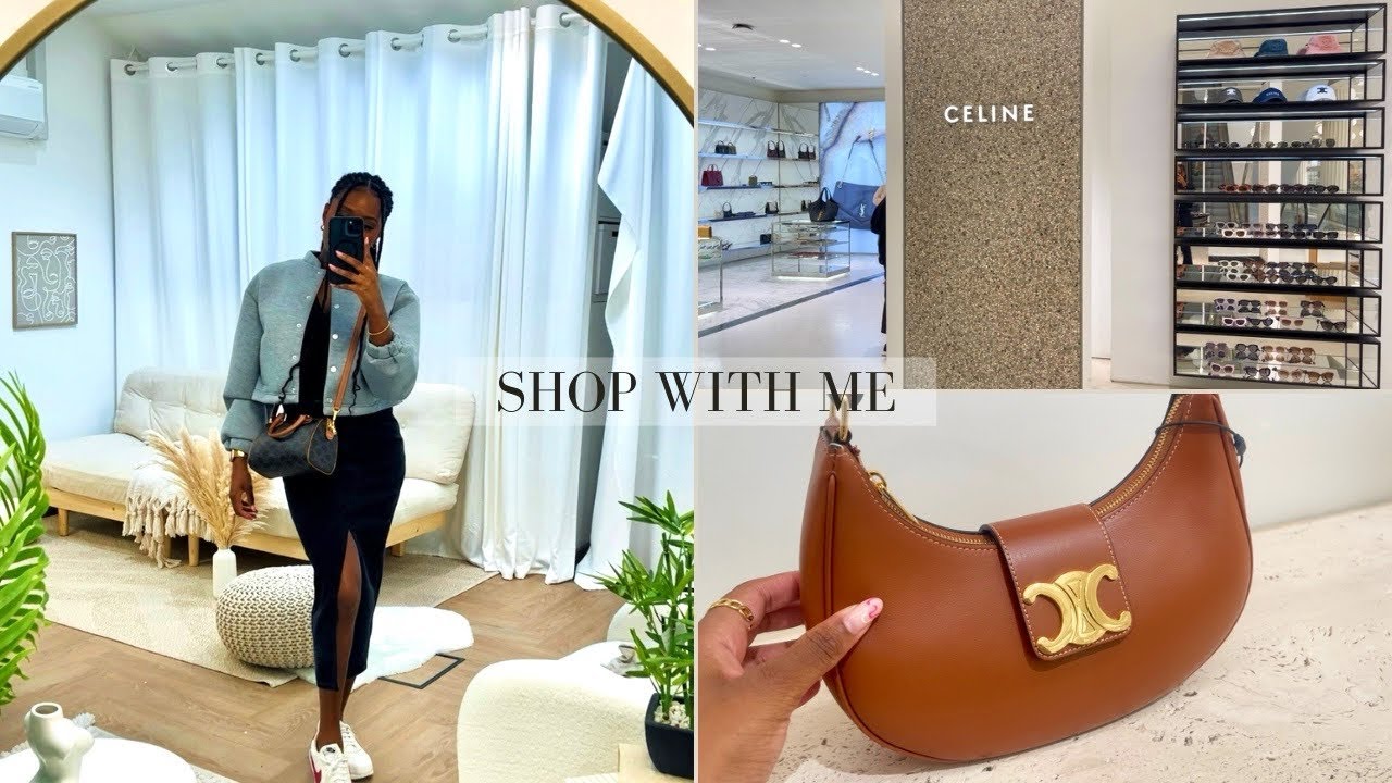 SHOP WITH ME AT CELINE VLOG | AVA BAG, TEEN TRIOMPHE,MINI CHAIN CLAUSE + MORE #celinebag #luxurybag