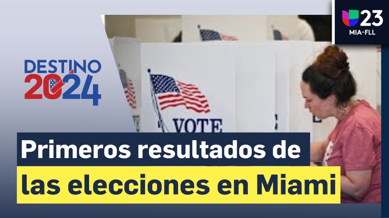 🔴  Primeros resultados de las elecciones tras el cierre de las urnas en el sur de Florida