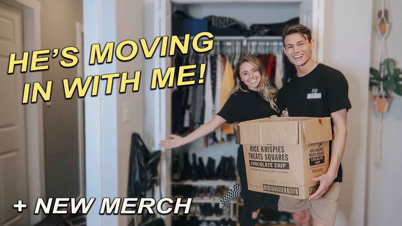 My Fiance MOVES IN with me!  + new merch