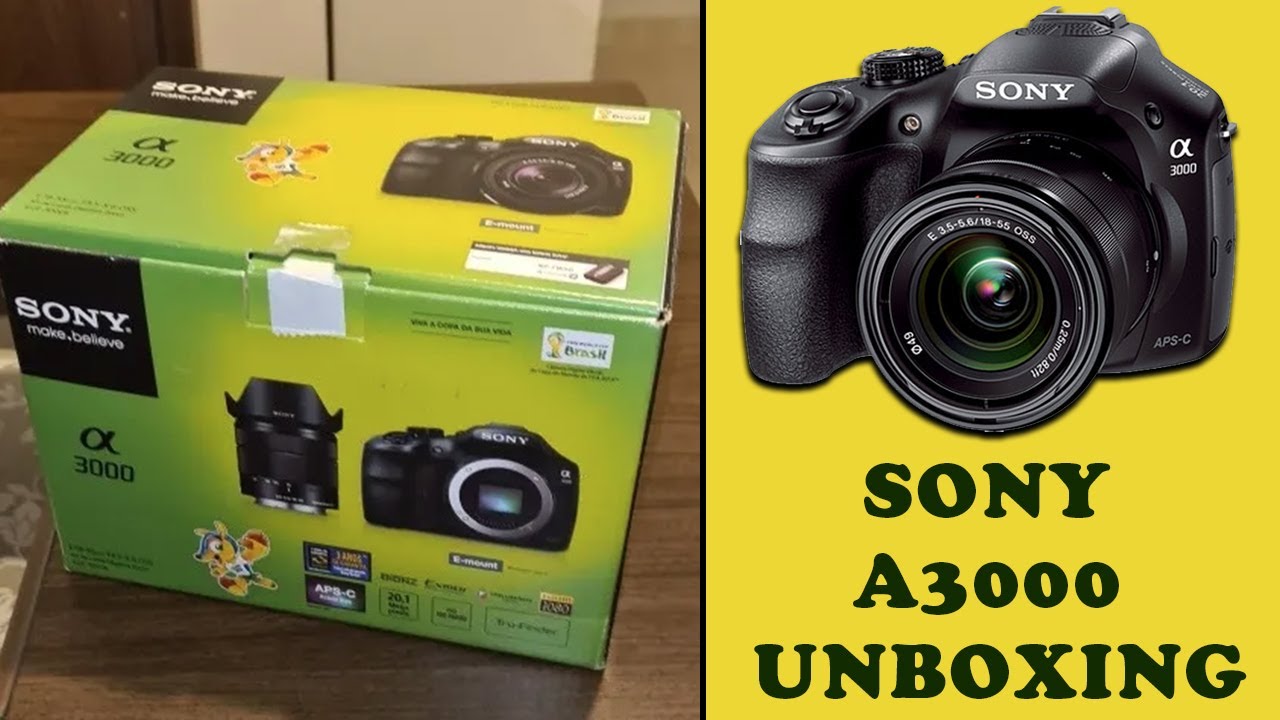 Unboxing da Sony a3000 - Vale a pena em 2022 ?  Review em Português