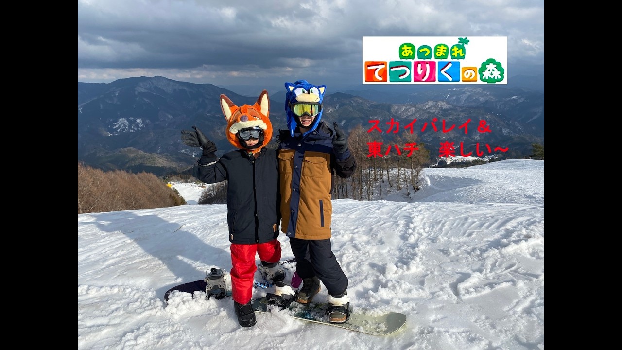 セガ・ソニックとニック・ワイルドのスノボー練習　てつりくチャンネル
