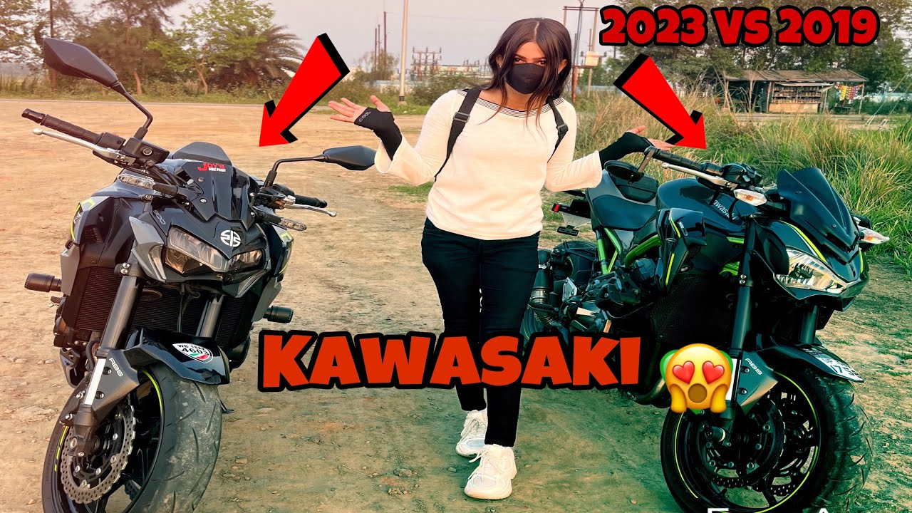 kawasaki 💚z900 2023 Vs z900 2018comparison full Details Review😱