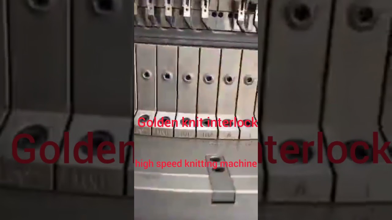 High speed knitting interlock Golden knit made in Taiwan 102 feeder's 4 track new model 2022+ 2023.
